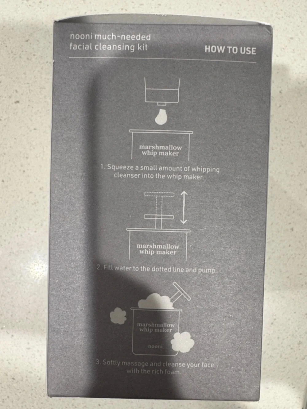 Much-Needed Facial Cleansing Kit - White & Pink